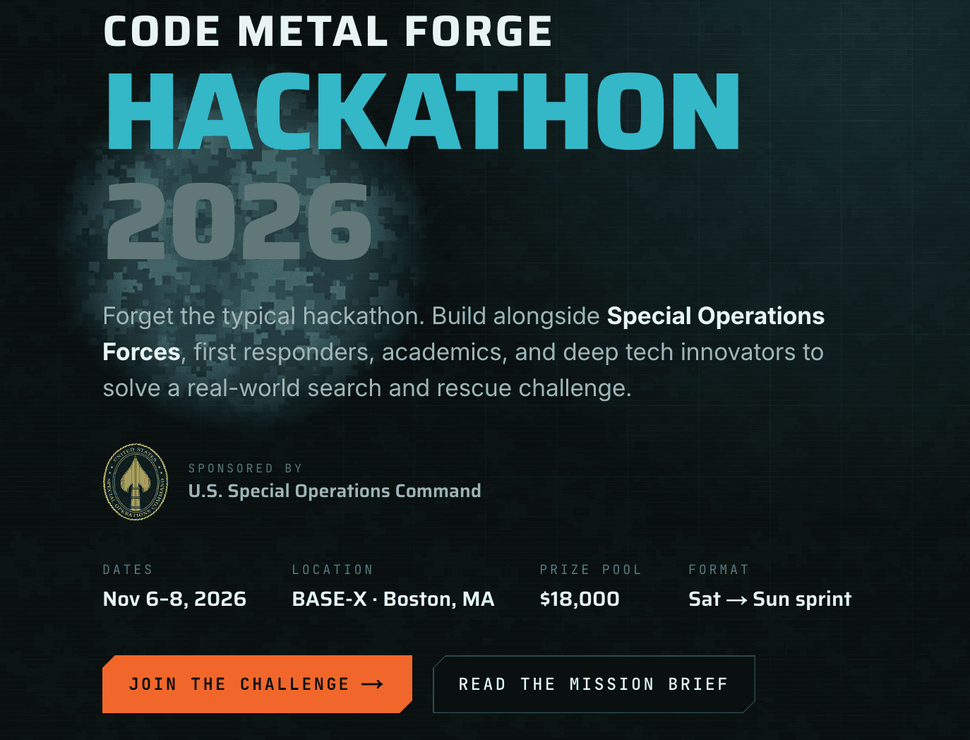 Announcing the Code Metal Forge Hackathon 2026 — Operation Lost and Found