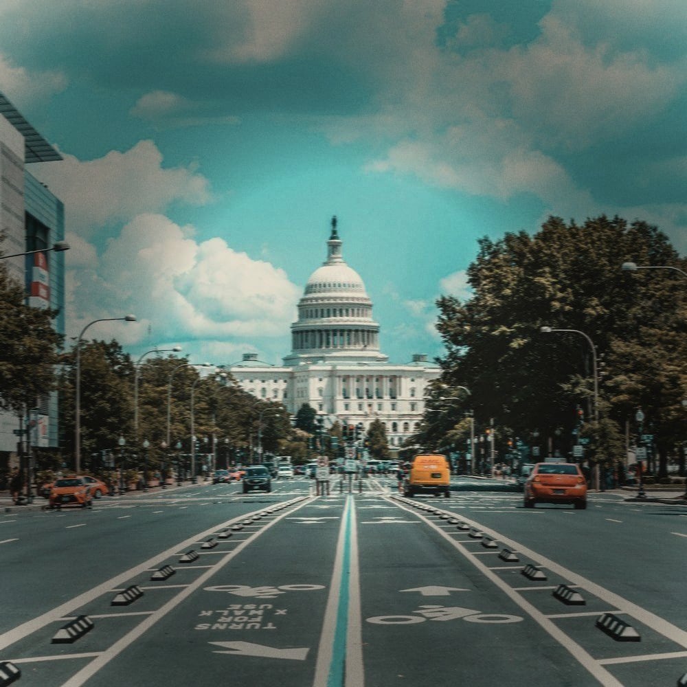 Pennsylvania Avenue and the US Capitol, Washington, DC