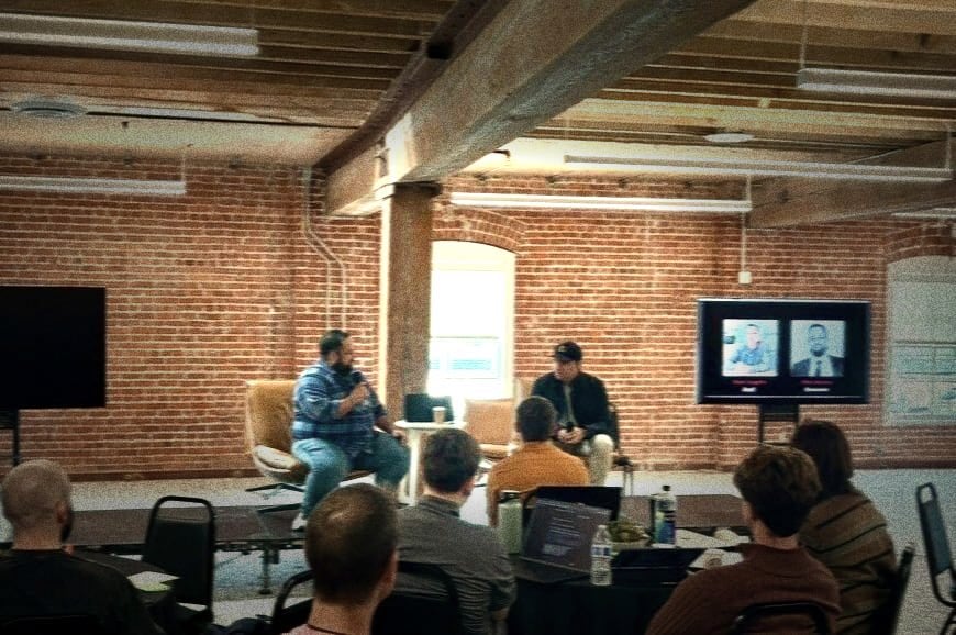 Peter presenting at Code Metal